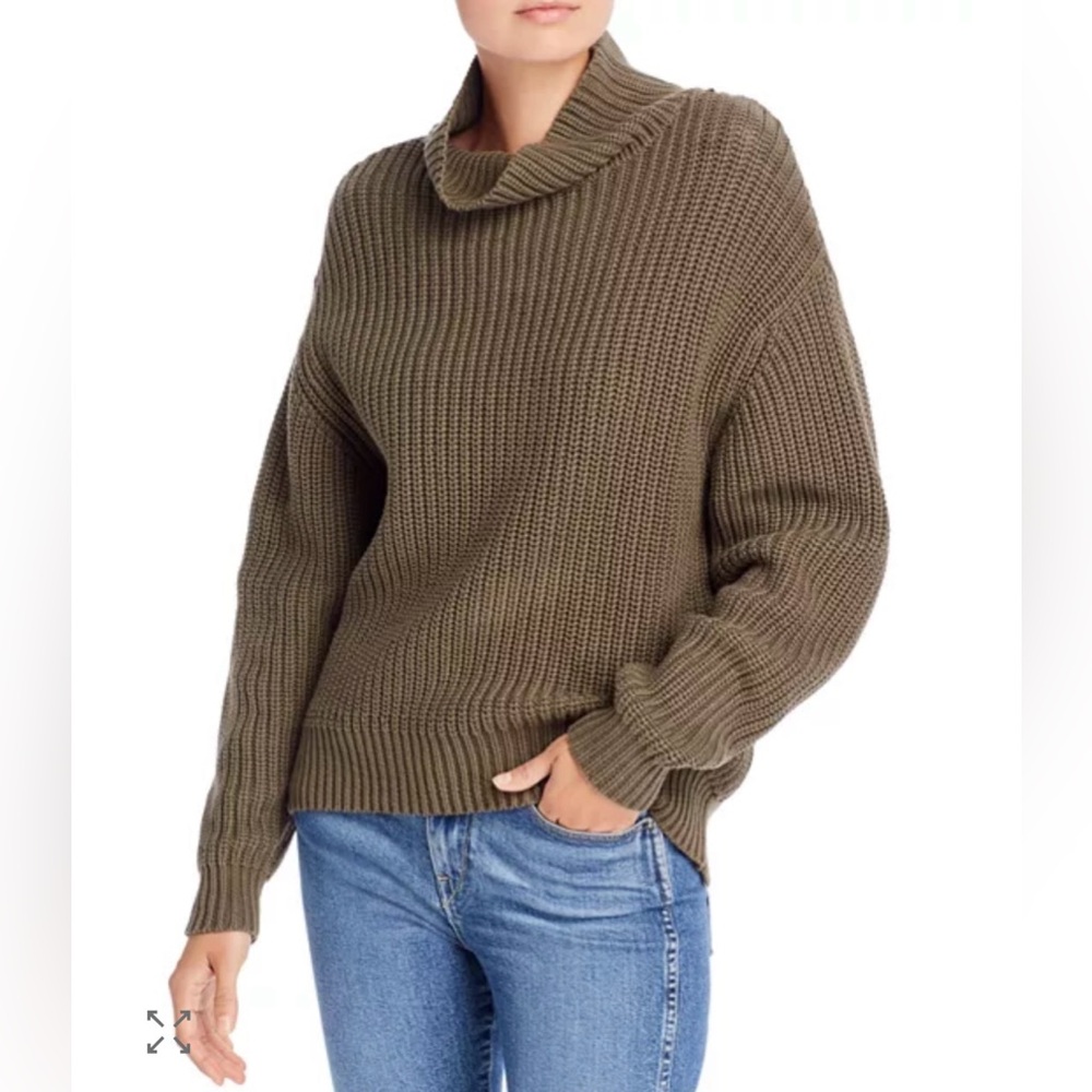 French Connection Mozart Turtleneck Cotton Knit Sweater